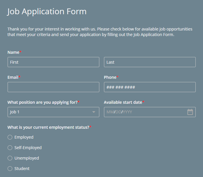 How To Create An Online Job Application Form To Make Recruiting Easier 3219