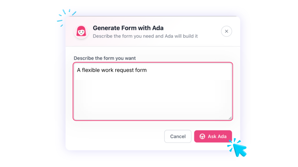Create custom HR forms with AI