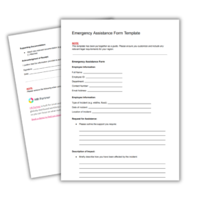 Emergency Assistance Form Template - HR Partner