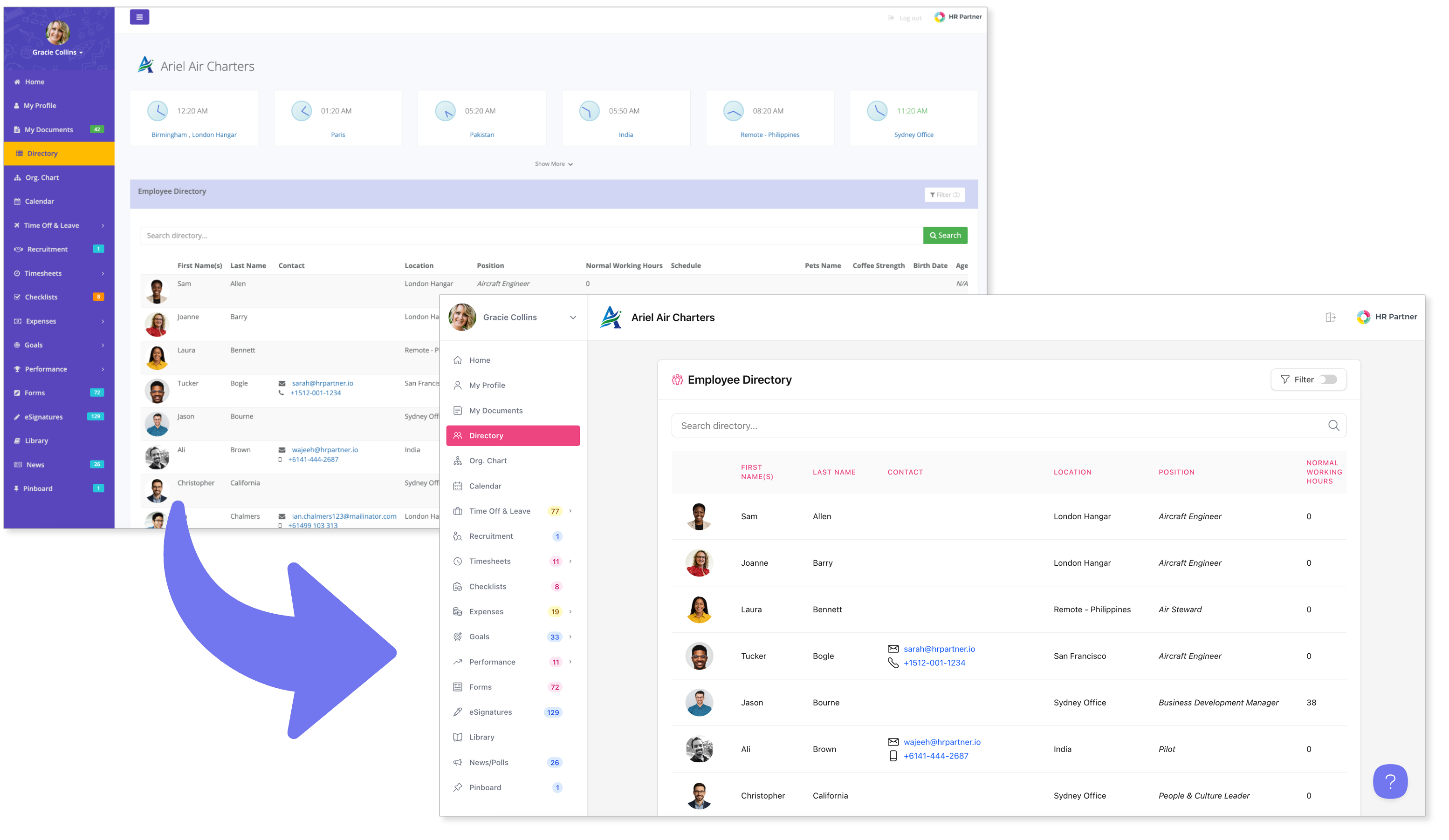 HR Partner Employee Portal Updates