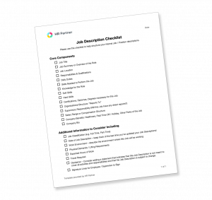 Job Description Checklist