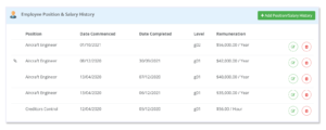 employee records salary info